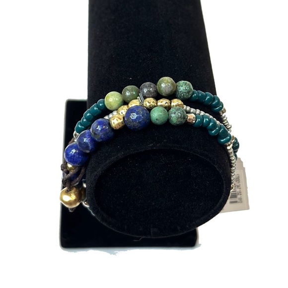 J.Jill Mixed Beaded Stretch Bracelet Set - NWT - Picture 6 of 7